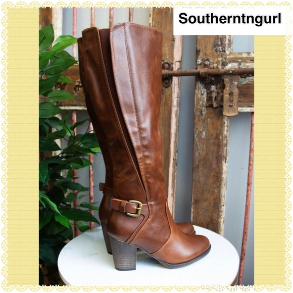 NWT PIERRE DUMAS Knee High Vegan Leather Riding Heeled Boots - Picture 12 of 12